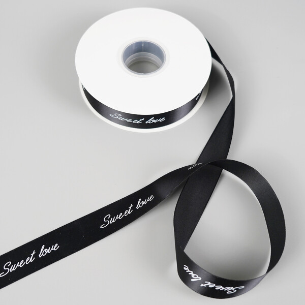 Cake star stuha SWEET LOVE černá 25mm x 45m