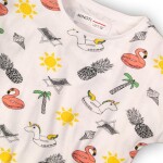 Tričko dívčí s krátkým rukávem, Minoti, TG BASIC TEE 6, bílá - 68/80 | 6-12m