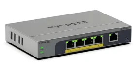 Netgear 5-portový Gigabit PoE+ Plus switch / Switch / 5x GbE / PoE+ / šedá (GS105EPP-100EUS)