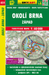 Okolí Brna, západ 1:40 000
