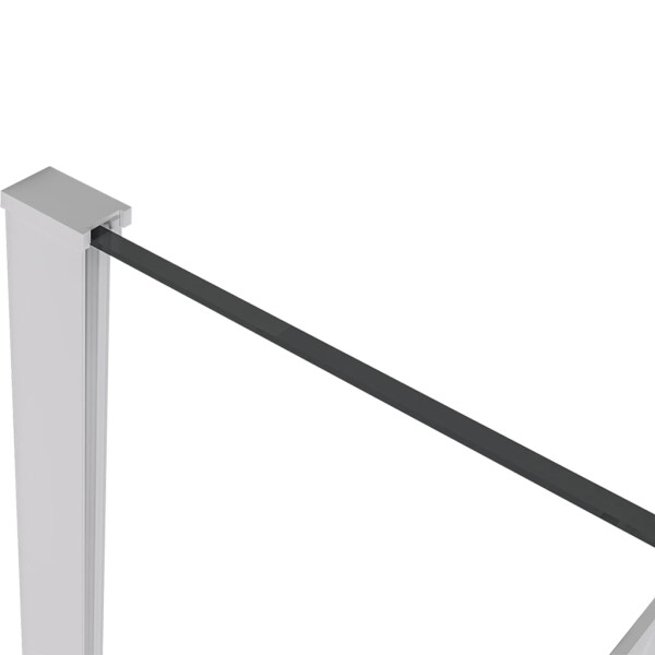 CERANO - Profil pro sprchové zástěny Walk-in Onyx - 8 mm - bílá matná - 15 mm CER-476825