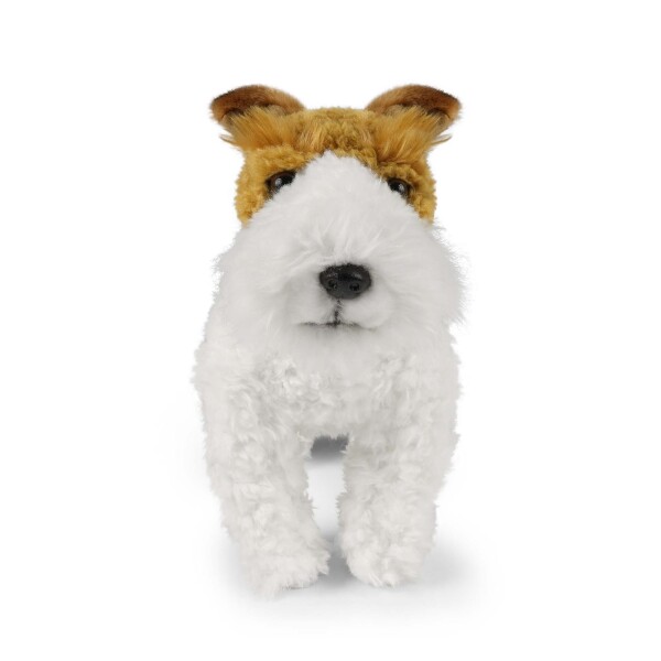 Plyšový pes foxteriér Dášenka stojící 30 cm