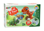 Mamido Kreativní umělecká sada 3D dinosauři ze sádry s barvami