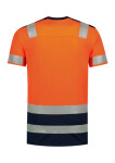 T-Shirt High Vis Bicolor tričko unisex fluorescenční oranžová S
