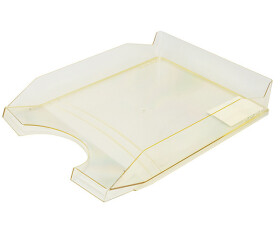 Office Products kancelářský odkladač, A4, PS-PP, transp. žlutý