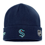 Fanatics Pánská Zimní Čepice Seattle Kraken Authentic Pro Game & Train Cuffed Knit Traditional Navy