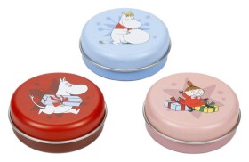 Balzám na rty - plochá krabička vánoční Moomin Mumínek (mix motivů)