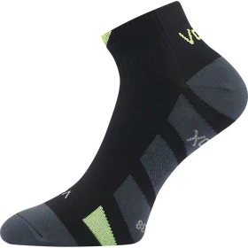 VOXX Ponožky nižší slabé GASTM se stříbrem ČERNÉ (3 páry) 43-46 119649