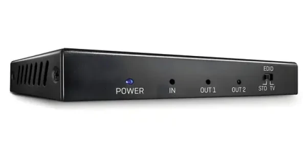 Lindy 2 Port HDMI 18G černá / HDMI splitter / 4K 60Hz / HDCP 2.2 / EDID management (38235)