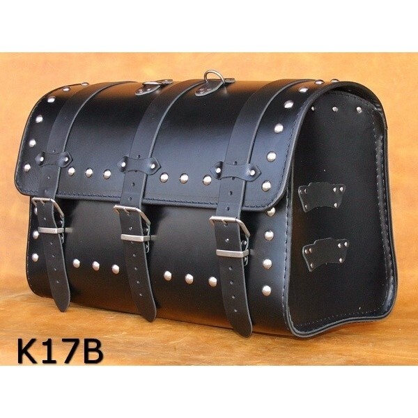 Kožený moto kufr K17, 44L, 48x33x28cm boční 48cm