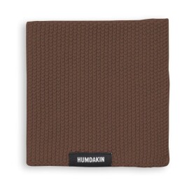 Humdakin Pletený hadřík z organické bavlny Bison Brown, hnědá barva, textil