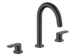 Hansgrohe Vernis Blend - Umyvadlová baterie s výpustí | 3-otvorová instalace matná černá (71553670)