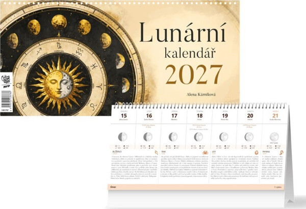 Kalendář 2027 stolní Lunární