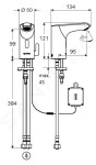 SCHELL - Xeris E Elektronická umyvadlová baterie, bateriové napájení, chrom 012960699