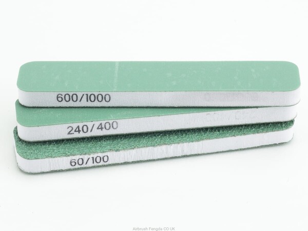 Vallejo T04001 3x brusné houbičky oboustranné 90x19x6 mm