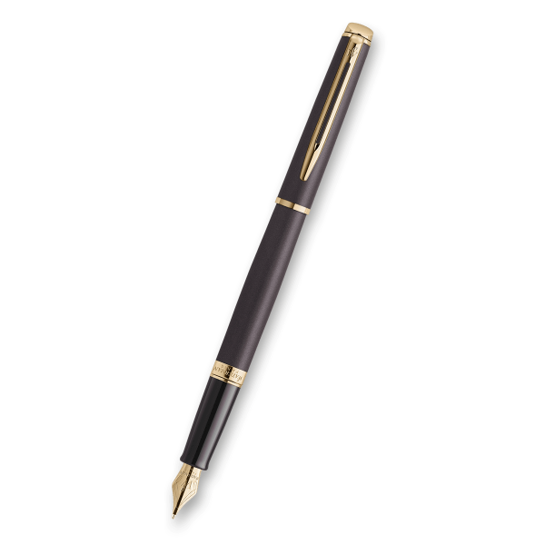 Plnicí pero Waterman Hémisphére The Understated Edit Lava Black GT, hrot F