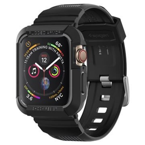 Spigen Rugged Armor Pro ochranný kryt s řemínkem pro Apple Watch 44 mm černá (062CS25324)