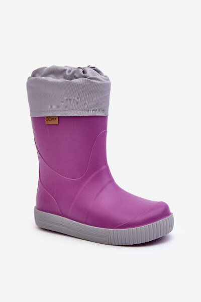 Dětské Wellingtonky teplejším Snow Wave Gokids Purple Velikost: