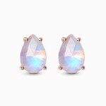 Emporial náušnice 14k zlato Vermeil GU-DR8927E-ROSEGOLD-MOONSTONE
