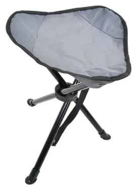 RULYT Skládací trojnožka šedá / Trojnožka / ocelová konstrukce / nosnost 80 kg / výška 42 cm