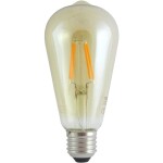 Žárovka Filament LED E27 4W bílá teplá TRIXLINE ST64 Gold