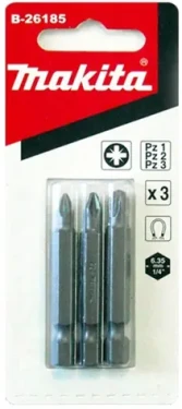 Makita B-26216 Sada bitů PZ1/2/3 x 50mm (3ks) (B-26216)
