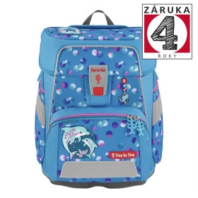 Školní aktovka Step by Step SPACE, Dolphin Finja - 5 dílný set, AGR certifikát