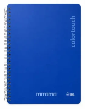 Mitama i-Note modrá / Spirálový sešit / 18,5×24 cm / linkovaný / 90 listů (62283-90206)