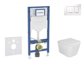 GEBERIT - Duofix Set předstěnové instalace, klozetu Arkas a sedátka softclose, tlačítko Sigma30, bílá/chrom SANI11CA3108B