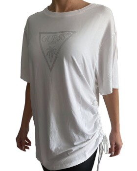 Dámské triko Guess E4GI00 bílé OVERSIZE