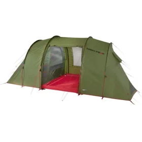 High Peak Goose 4 LW zeleno-červená / Stan pro 4 osoby / 240 x 440 x 190 cm / vodní sloupec: 3000mm (10330-HP)