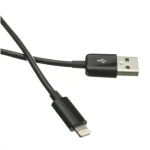 C-TECH USB - Lightning kabel 2m černá / USB 2.0 A (M) - Lightning (M) (8594125009717)
