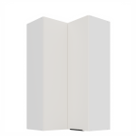 Horní rohová skříňka Aria 60x60 GN-108 2F (90°) Barva korpusu: Bílá, Barva dvířek: BL - Black AFM