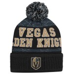 Outerstuff Dětská zimní čepice Vegas Golden Knights NHL Puck Pattern Cuffed Pom