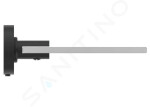 IDEAL STANDARD - IOM Polička, délka 520 mm, černá/satinované sklo A9124XG