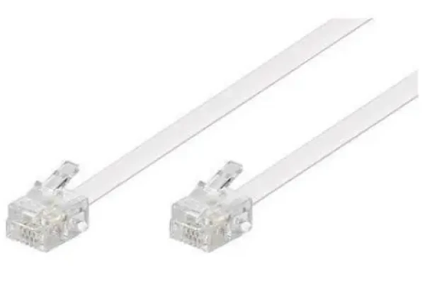 MicroConnect Modulární kabel RJ11 6P/4C 15m bílá (MPK191W)