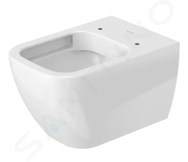 DURAVIT - Happy D.2 Závěsné WC, Rimless, WonderGliss, bílá 22220900001