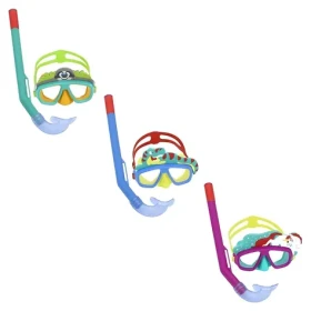 BESTWAY Šnorchlovací set Aquapals mix barev / Nastavitelné popruhy / 3+ (24059)