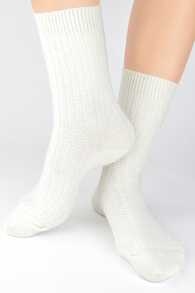 VLNĚNÉ PONOŽKY SW027 ECRU 36-41