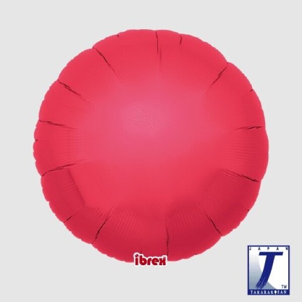 Balónek kruh červený metalický 45 cm Balónek kruh červený metalický 45 cm