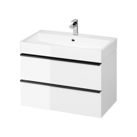 CERSANIT - Sada C725 VIRGO 80 bílá (skříňka FSC MIX70% SGSCH-COC-007574 + černá úchytka) VIR S4019-006