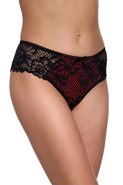 Dámské kalhotky 202 black/red - GABIDAR černá XL