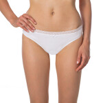 Dámské kalhotky s krajkou FANCY COTTON MINISLIP - BELLINDA - bílá S