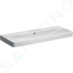 GEBERIT - Smyle Square Dvojumyvadlo 1200x480 mm, s přepadem, bez otvoru pro baterii, bílá 500.225.01.1