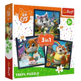TREFL Puzzle 3v1 Seznamte se s kočkami