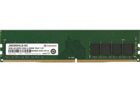 Transcend 8GB (1x8GB) 2666MHz / U-DIMM / DDR4 / CL19 / 1.2V / 1Rx16 (JM2666HLG-8G)