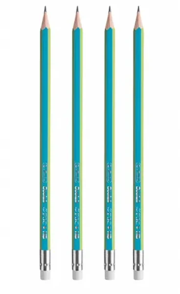 Herlitz HB tužky / zelená / 4ks (50033638)
