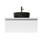 Koupelnová skříňka s umyvadlem a baterií SAT Evolution 78x30x44,8 cm bílá mat SATEVO80WMDBUC SATEVO80WMDBUC
