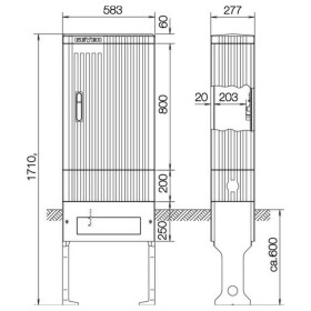 ABN SL175P Přípojný sloupek Obsah 1 ks
