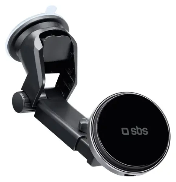 SBS MagCharge černá / Držák do auta / Magnetický / S přísavkou / 15 W bezdrátové nabíjení (TESUPMAGEXTWIR15W)